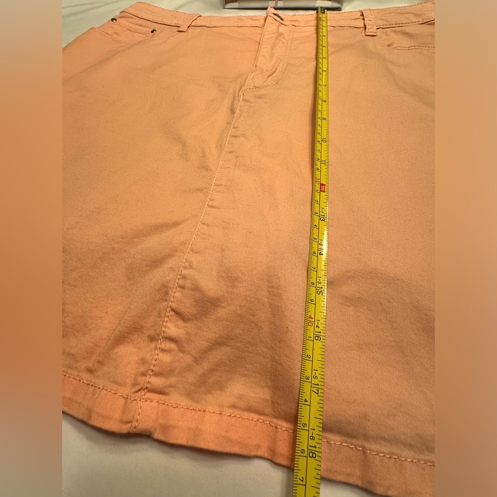 Peach Cotton Skort by Croft & Barrow Size 16 - Picture 4 of 6